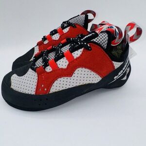 Lowa Red Eagle Lacing Climbing Shoes Women's Size 7.5 Red Gray Vibram
